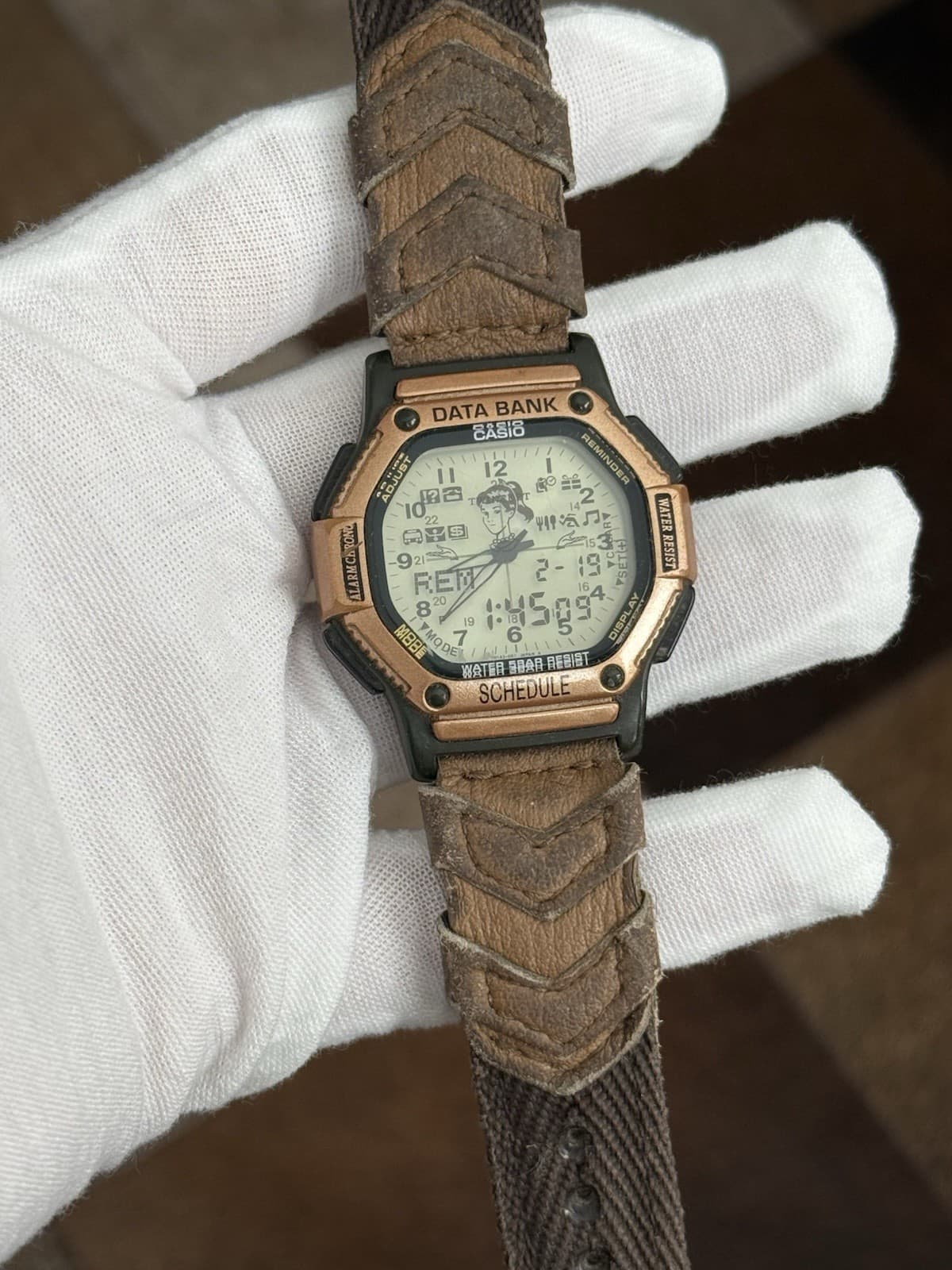 Rare Vintage Casio Twincept Data Bank ABX-57 Men’s Ana-Digi Assistant Watch JDM