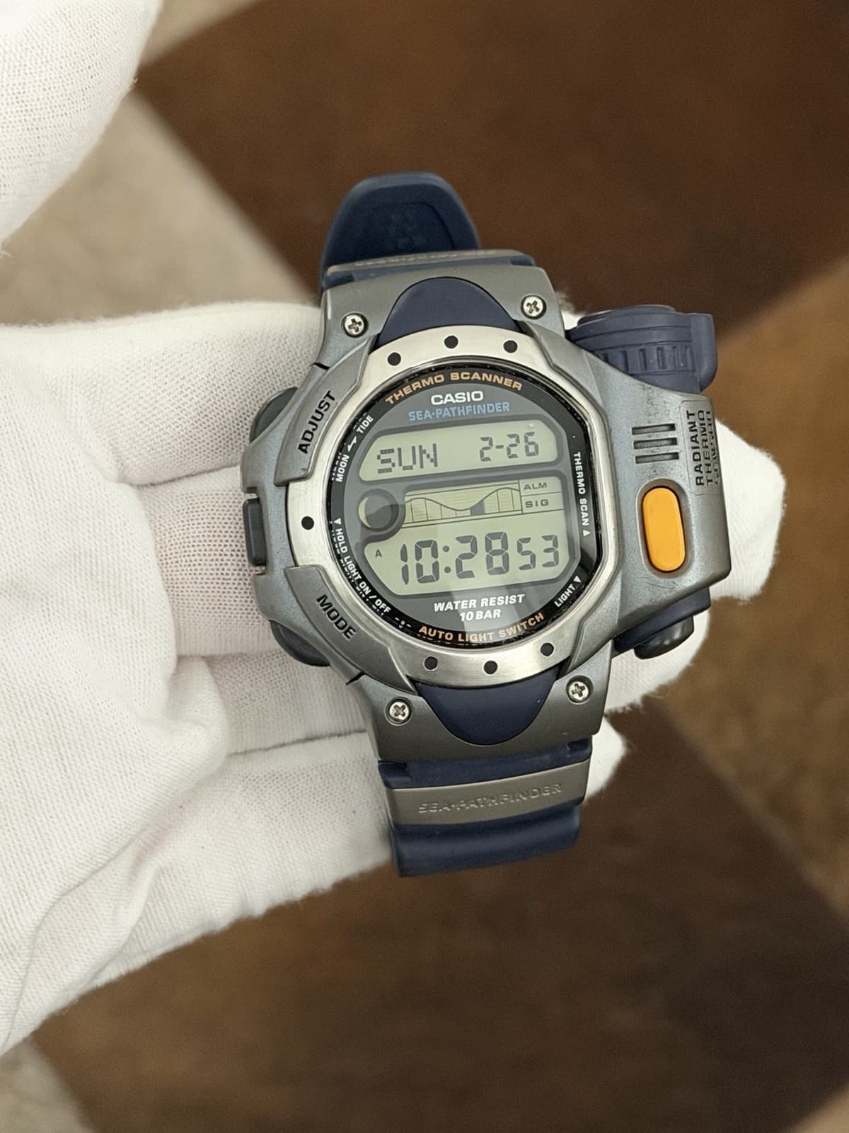 Rare Vintage Casio Sea-Pathfinder Thermo Scanner SPF-10 Men’s Digital Watch JDM