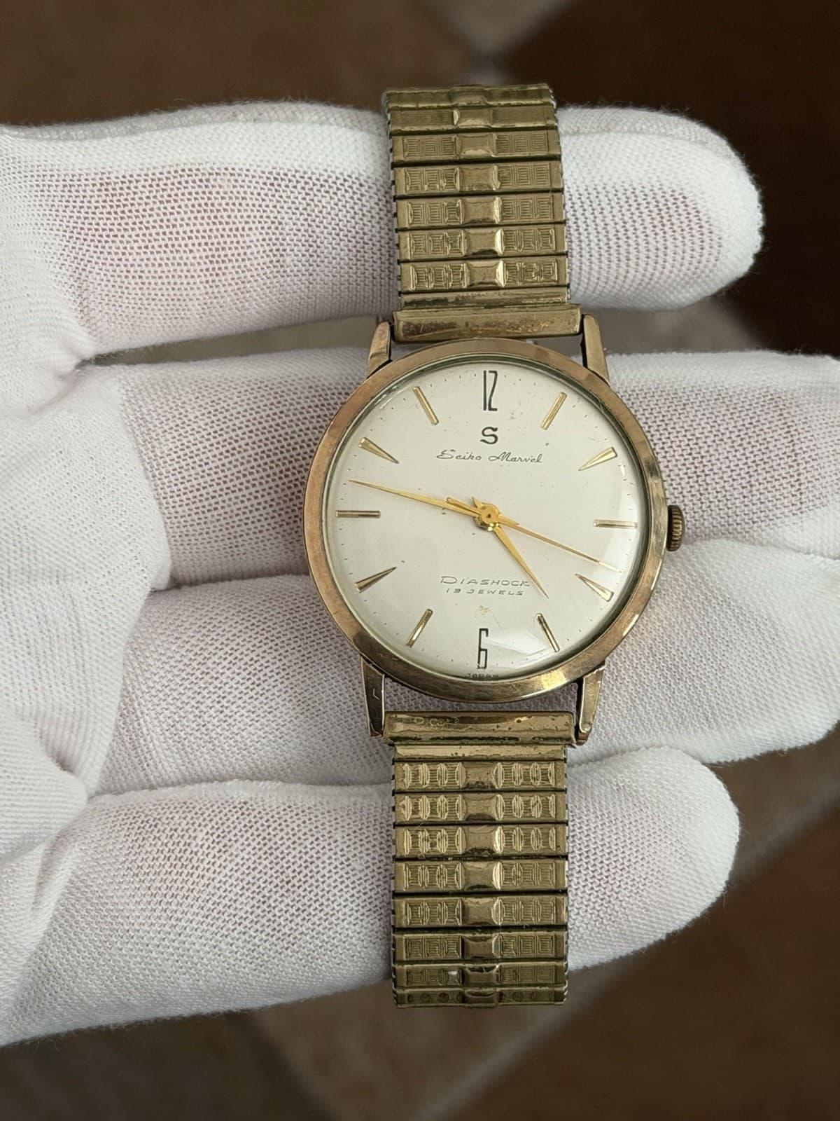 Rare Vintage Seiko Marvel J13017 Men’s 14K GF Classic Dress Watch JDM 1950s