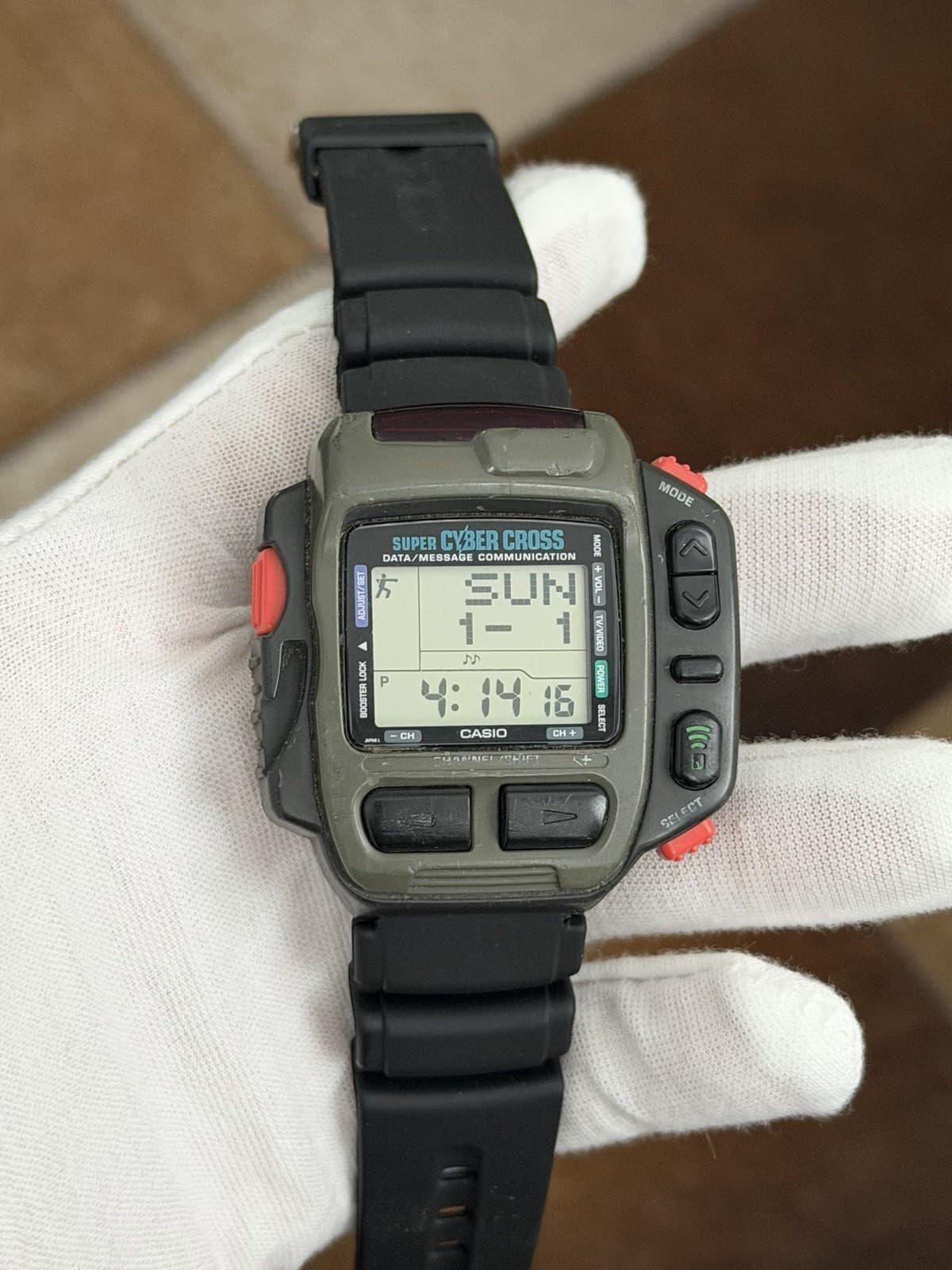 Rare Vintage Casio Super Cyber Cross JG-200 Men’s Digital Game Watch JDM 1990s