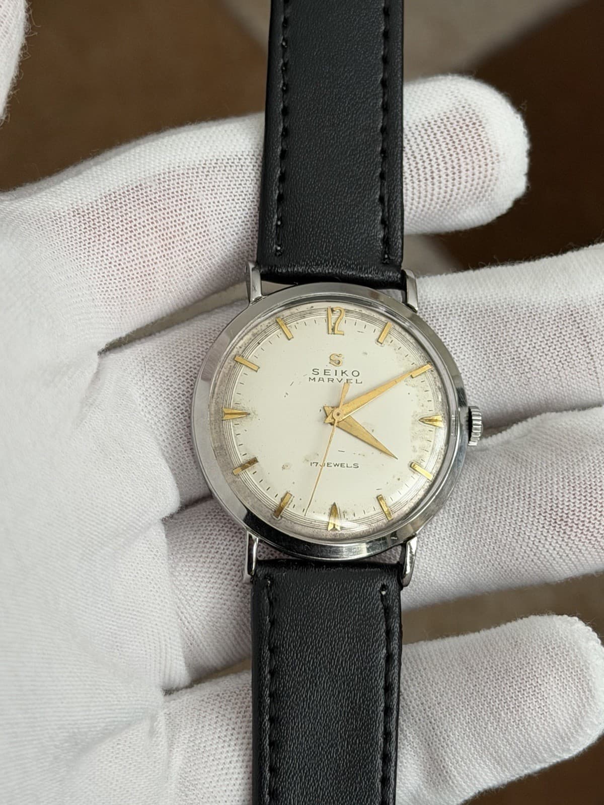 Rare Vintage Seiko Marvel 14024 Seikosha 17J Men’s Classic Dress Watch JDM 1950s