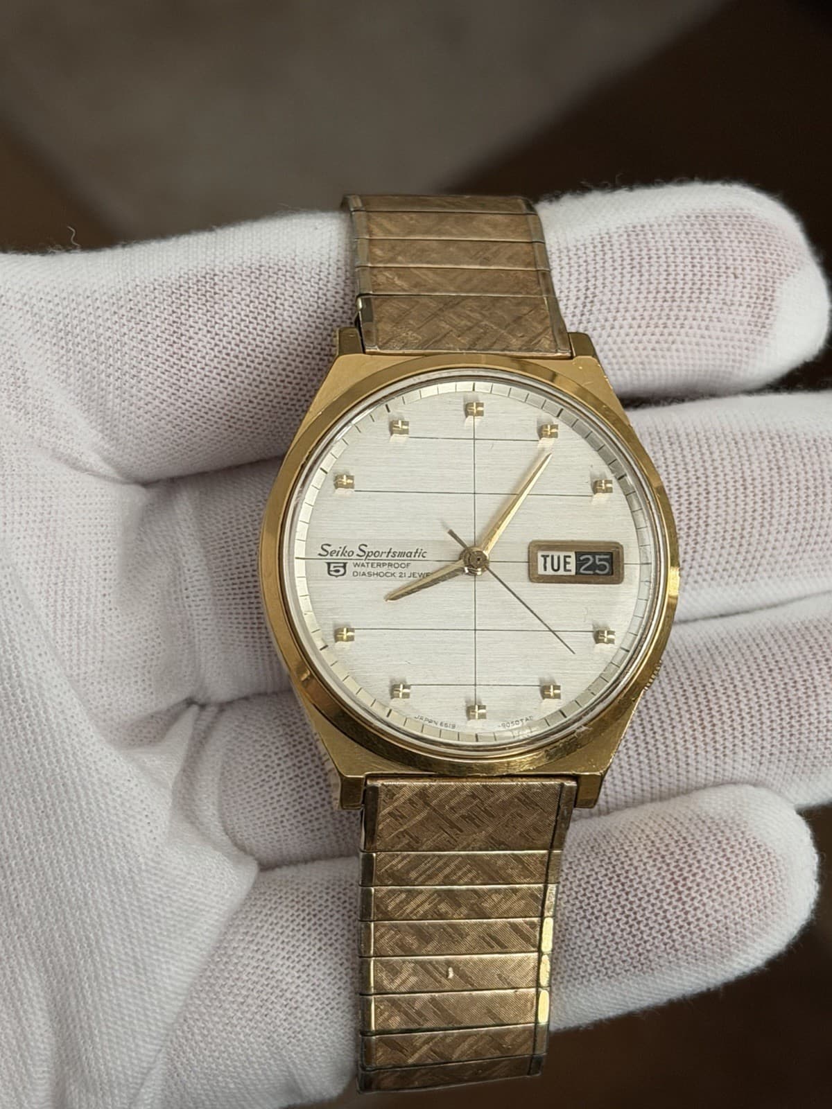 Rare Vintage Seiko 5 Sportsmatic 6619-8040 Men’s Automatic Dress Watch JDM 1960s