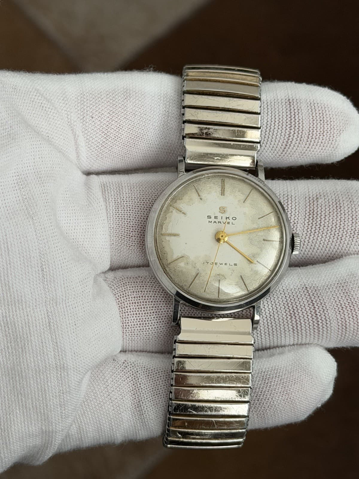 Rare Vintage Seiko Marvel 13051 Seikosha 17J Men’s Classic Dress Watch JDM 1950s