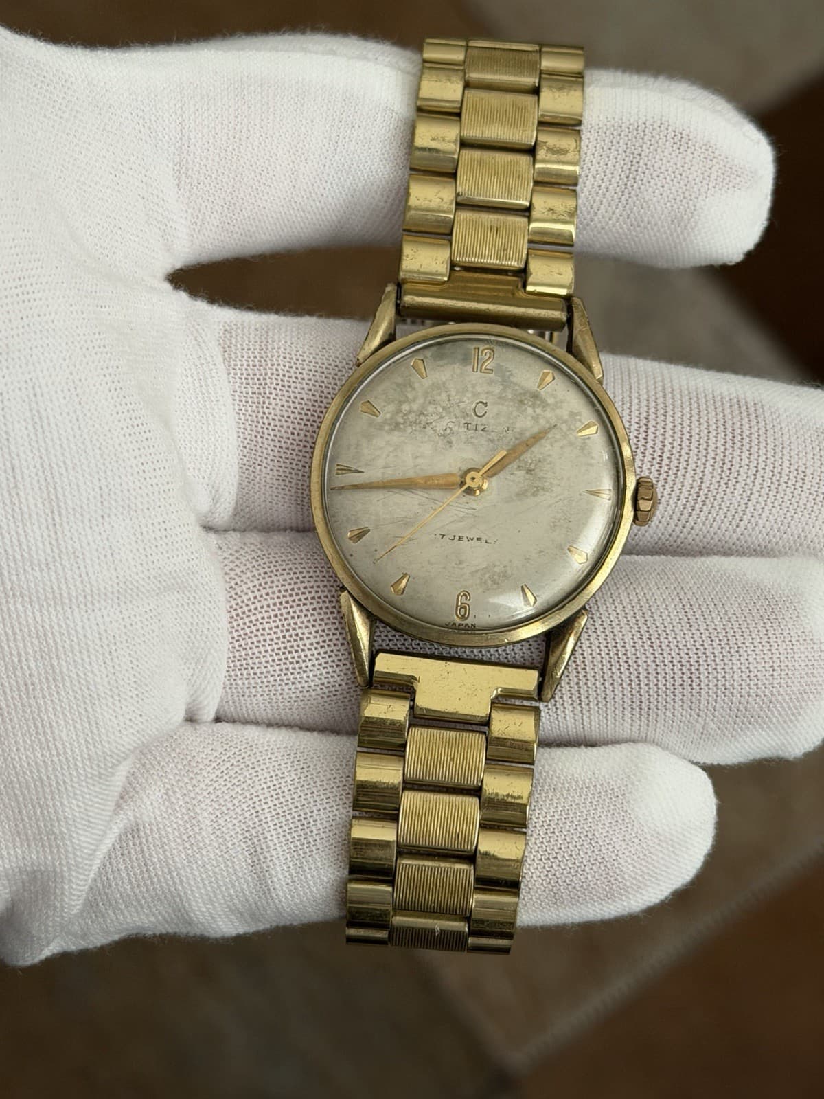 Rare Vintage Citizen Center Second Men’s 14K GF Manual 17J Dress Watch JDM 1960s