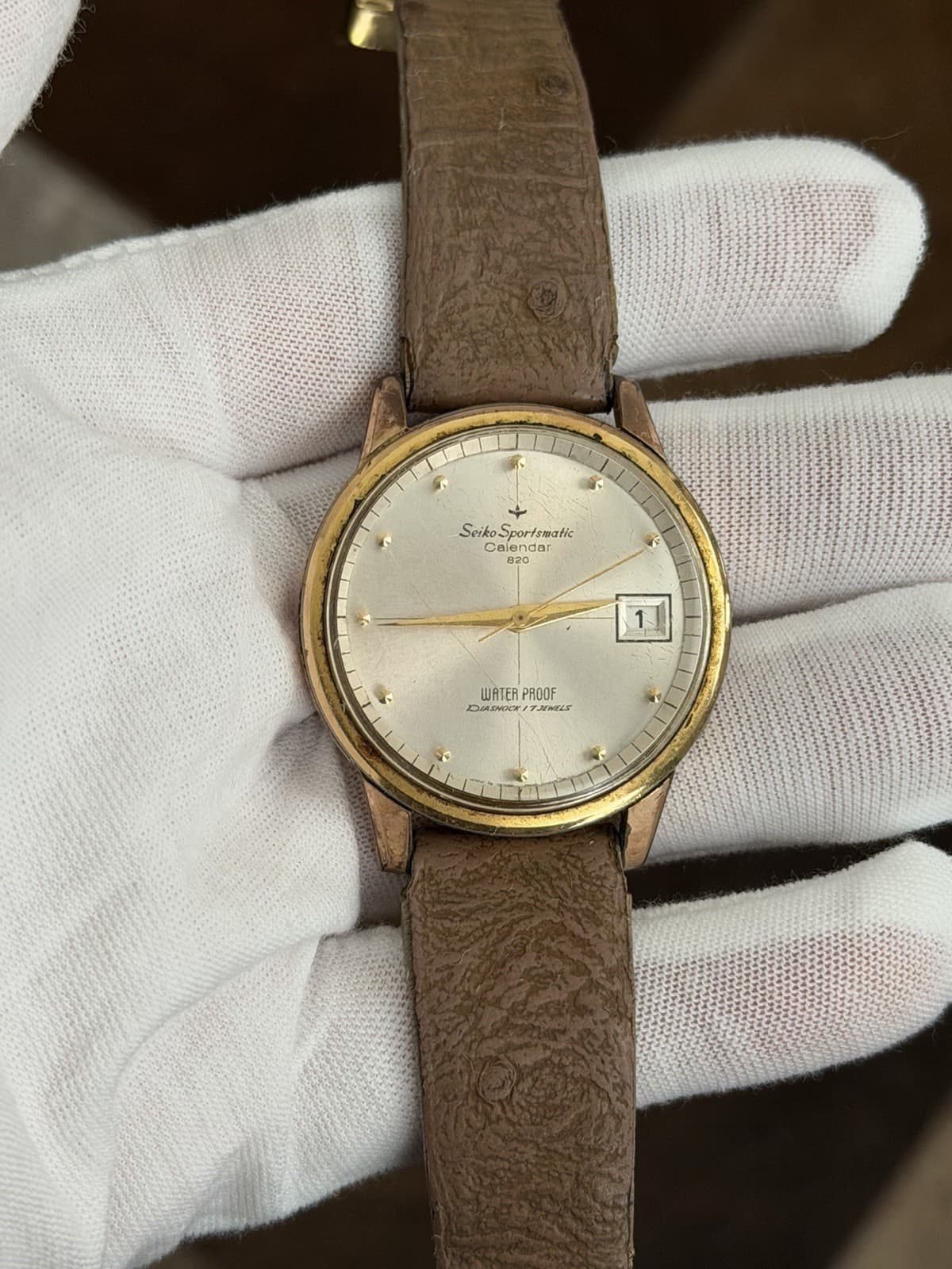 Rare Vintage Seiko Sportsmatic Calendar 7625-8961 Men’s Automatic Watch JDM 60s