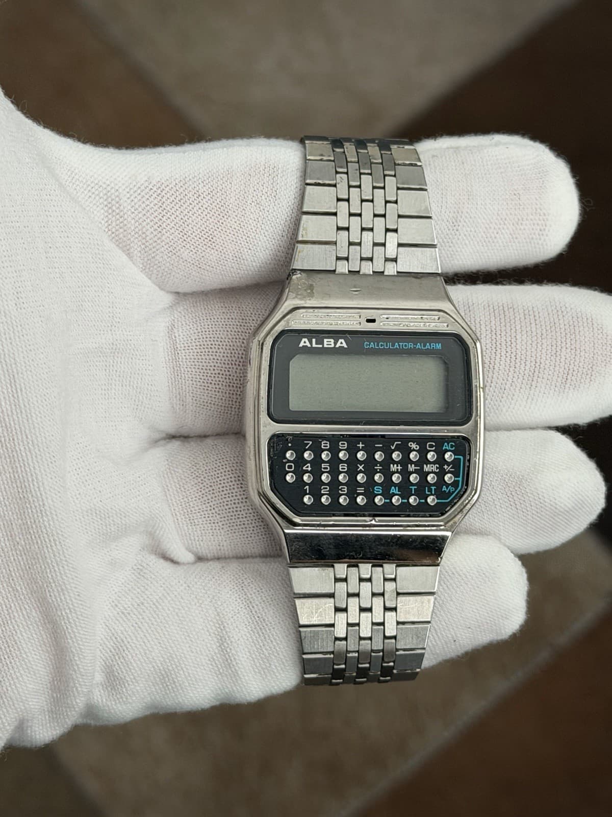 Rare Vintage Alba Calculator Alarm Y739-5000 Men’s Digital Watch JDM 1970s