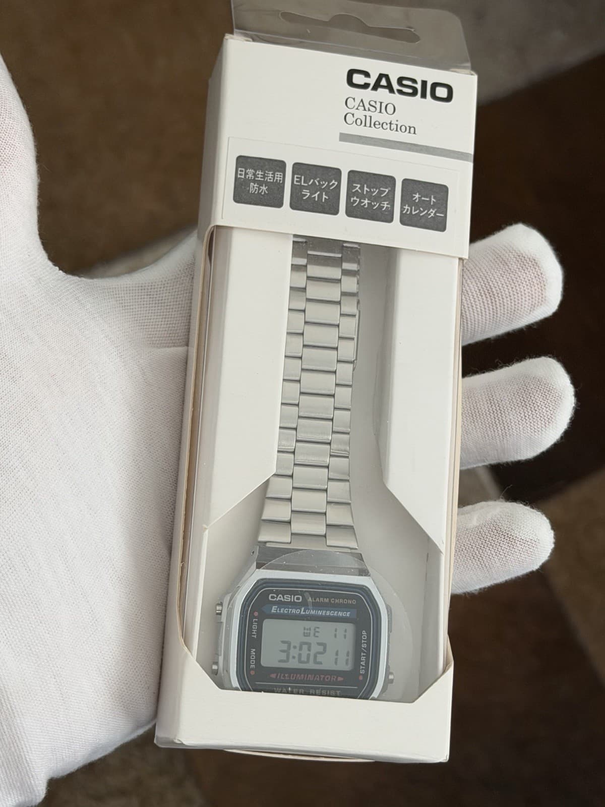 NOS Vintage Casio Alarm Chrono A168 Digital Sports Watch JDM 1990s Module 3298
