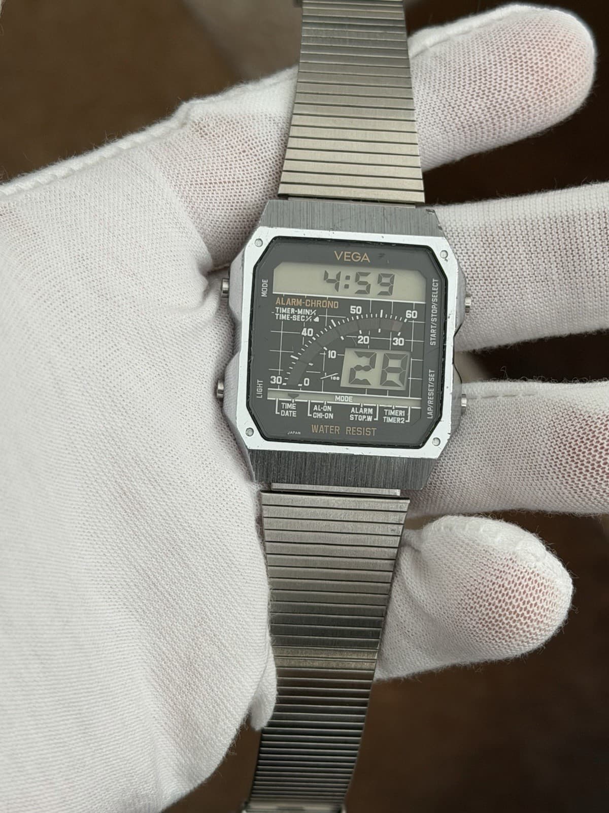 Rare Vintage Citizen Vega Alarm Chronograph DA41 Digital Sports Watch JDM 1980s