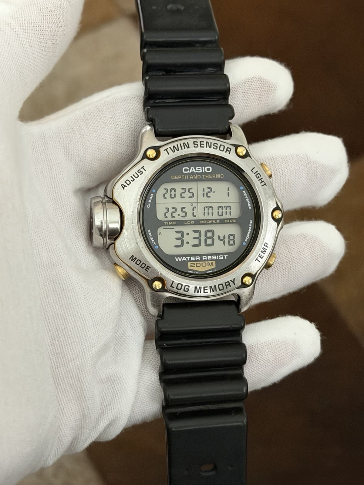 Rare Vintage Casio DEP-600 Men’s Twin Sensor Digital Diver’s Sport Watch JDM 90s