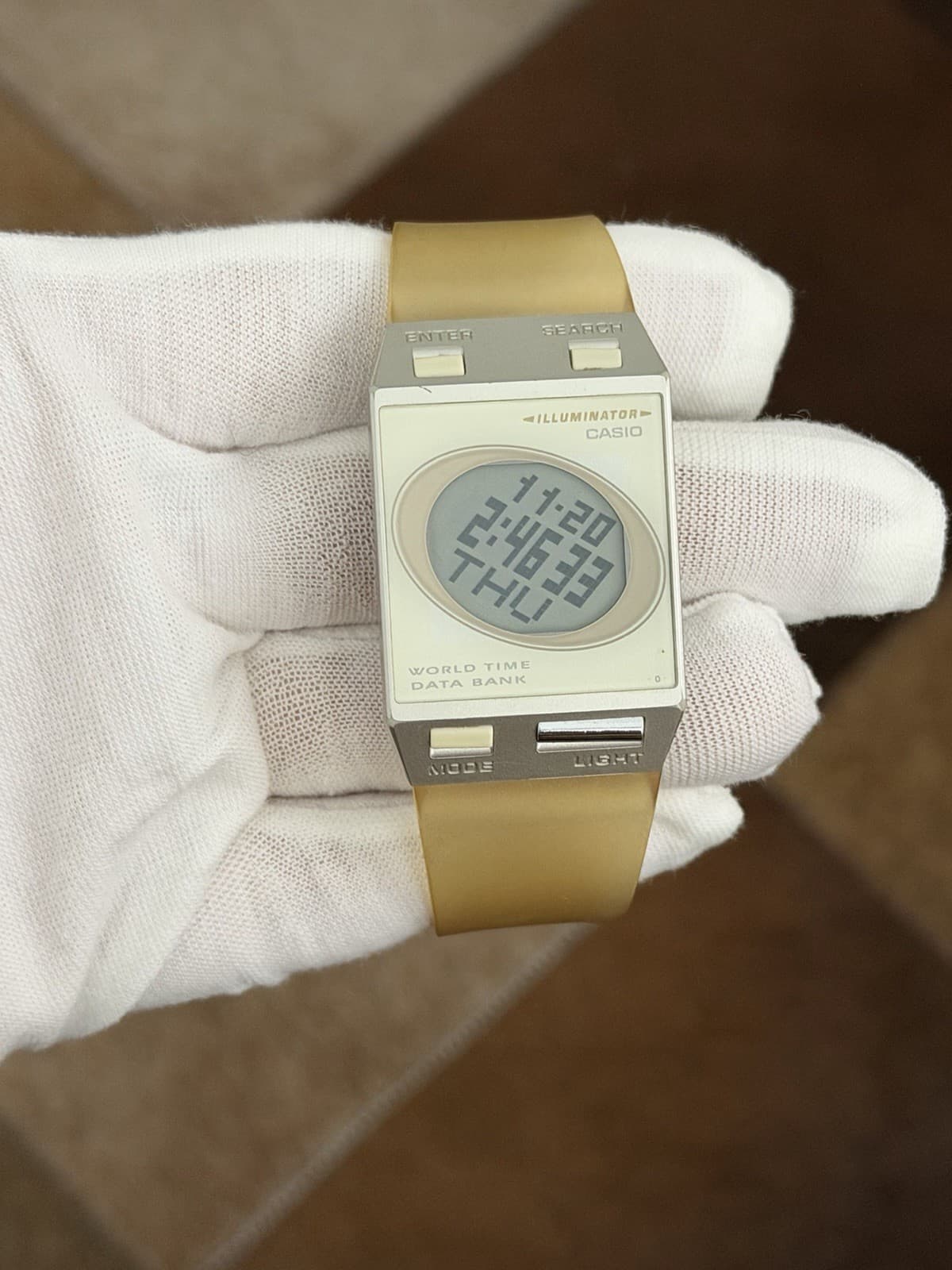 Rare Vintage Casio FS-00 World Time Data Bank Men’s Digital Film Watch JDM 1990s