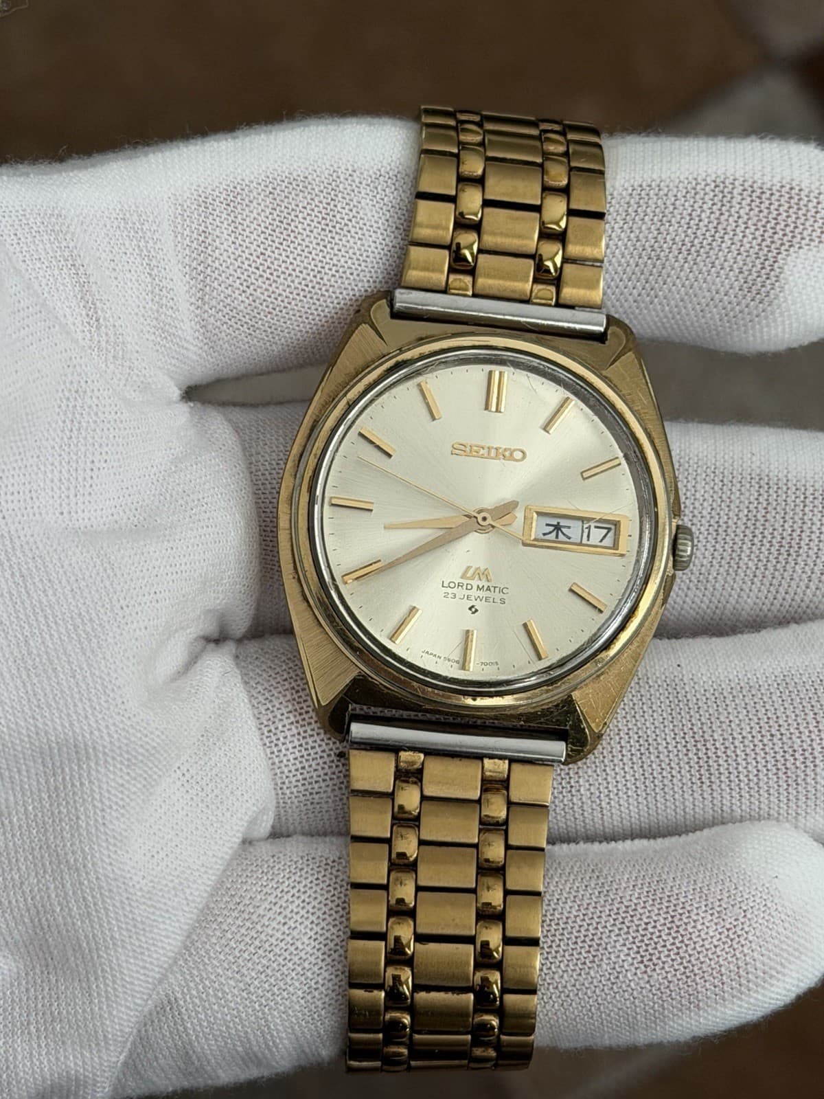 Rare Vintage Seiko Lord Matic LM 5606-7000 Men’s Automatic Dress Watch JDM 1960s