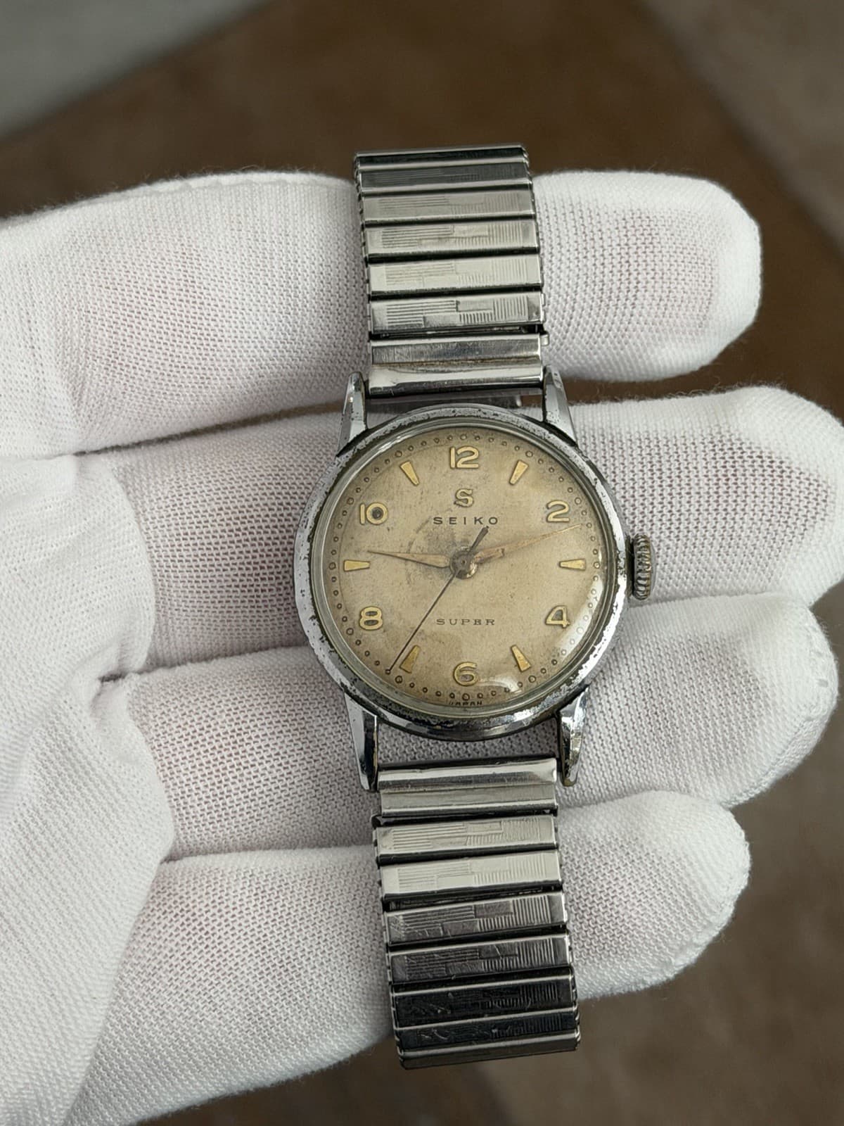 Rare Vintage Seiko Super 12033 Seikosha Manual Men’s Classic Dress Watch JDM 50s
