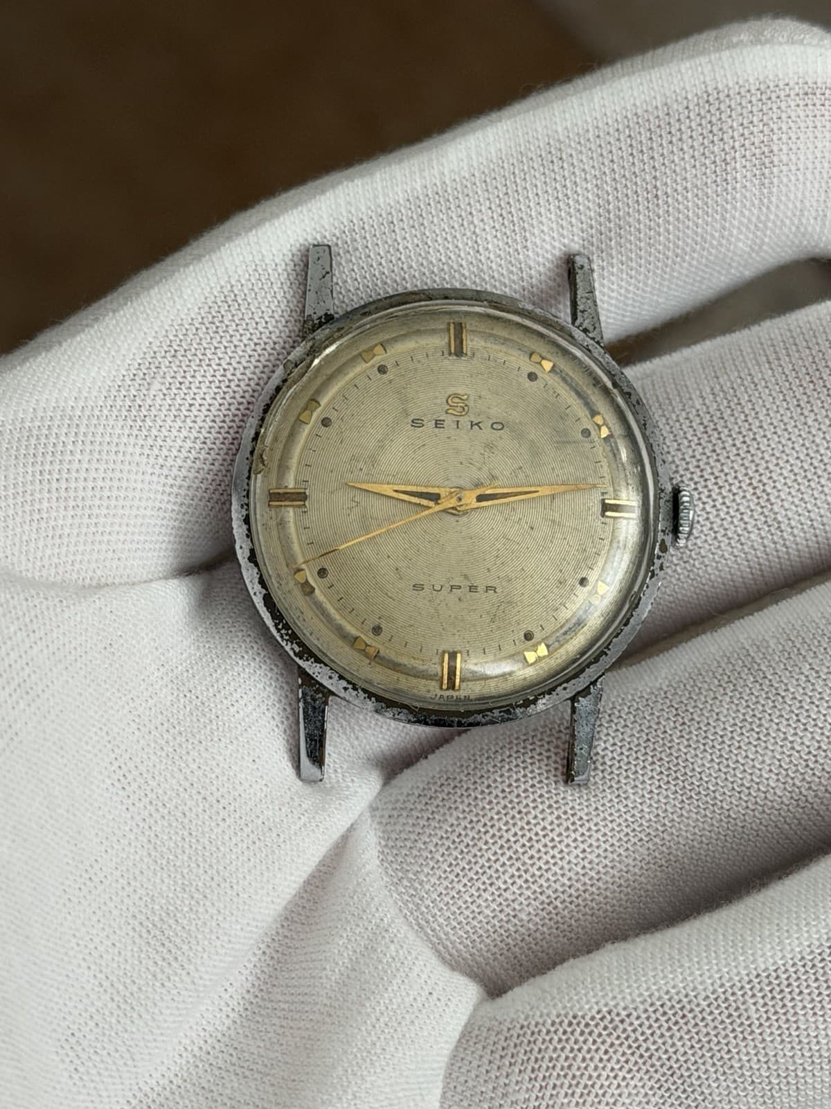Rare Vintage Seiko Super 14036 Seikosha Men’s Manual Classic Dress Watch JDM 50s