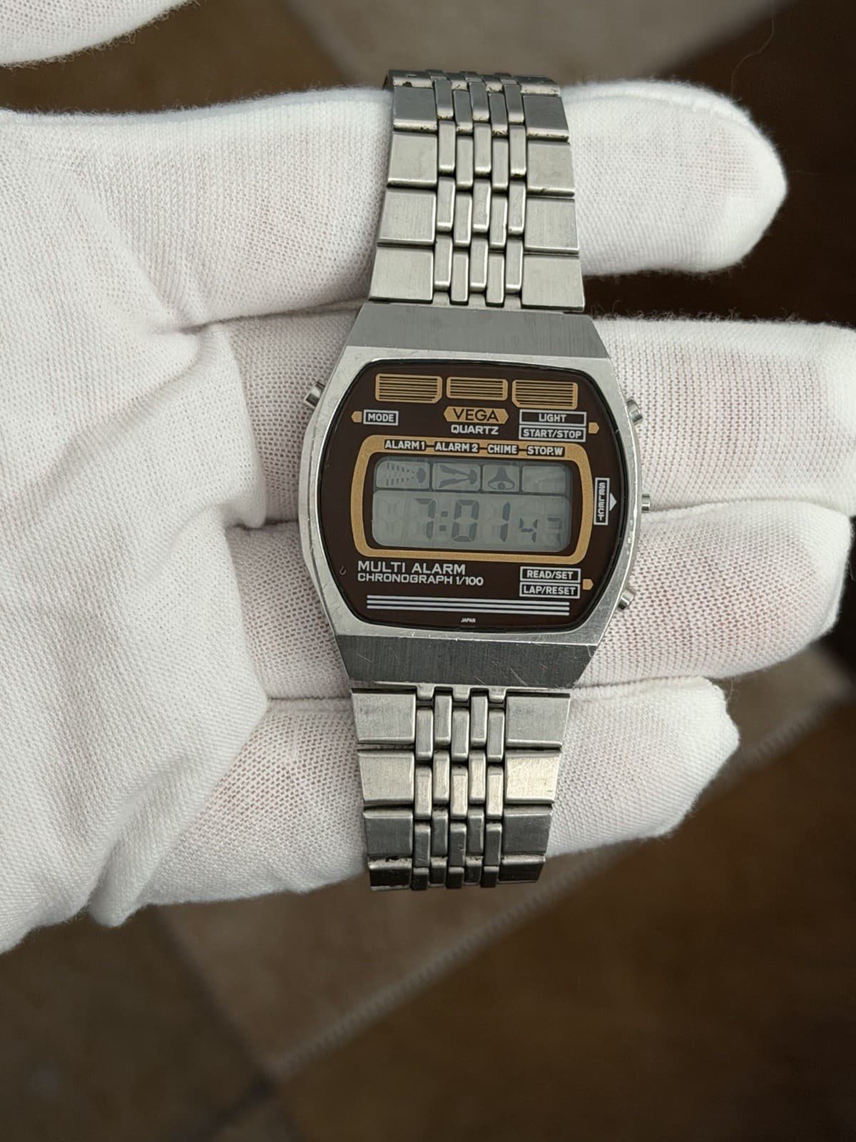 Rare Vintage Citizen Vega Alarm Chronograph Digital Watch 9248-390059 JDM 1980s