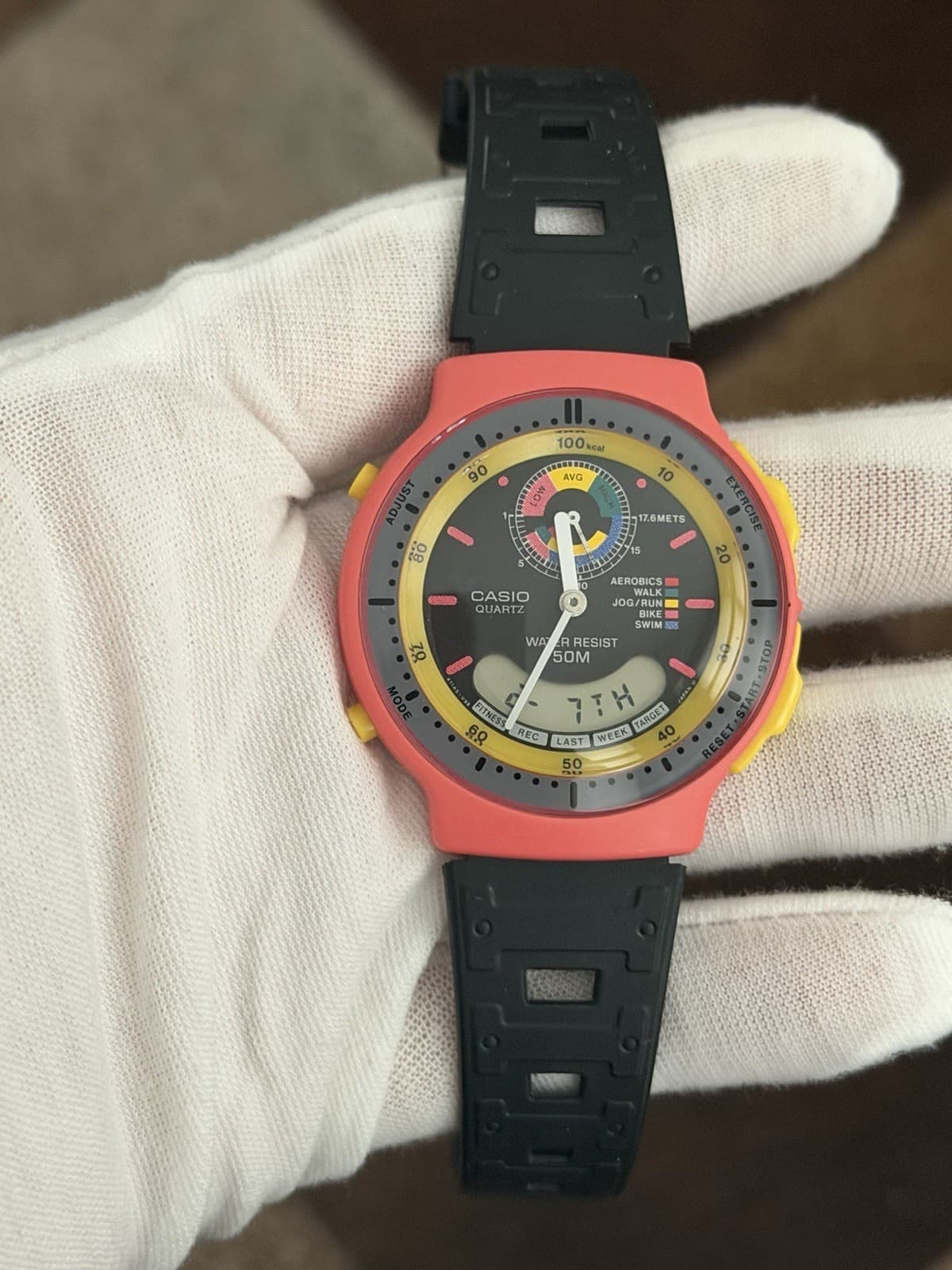 Rare Vintage Casio AW-60 Men’s Ana-Digi Exercise Sports Watch JDM 1980s